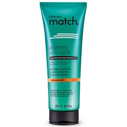 O Boticario Match Shampoo Respeito aos Lisos 250ml*
