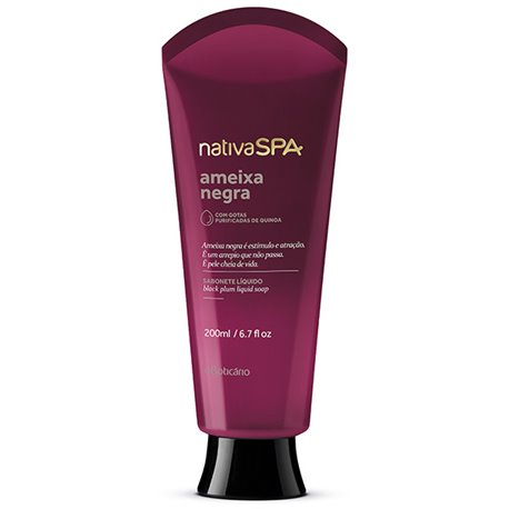 O Boticario Nativa Spa Sabonete Líquido Ameixa Negra 200ml