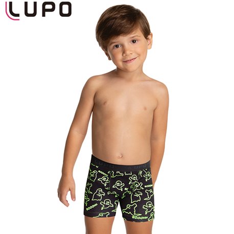 Lupo 18400 Kit 2 Cuecas Boxer Preto-Preto