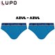 Lupo 361-001 Kit 2 Cuecas Slip  Azul-Preto