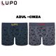 Lupo 137-021 Kit 2 Cuecas Boxer Azul-Cinza