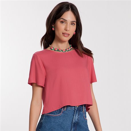 Lunender-35530 Blusa Rosa