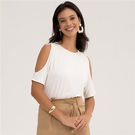 Lunender-35593 Blusa Branco