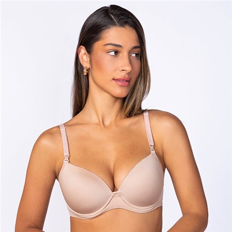 Lupo 41035 Sutia Comfort+ Com bojo e aro Nude