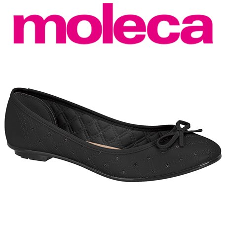 Moleca 5027.1470-7800 Sapatilha Preto