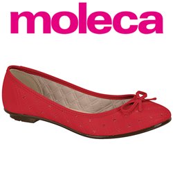 Moleca 5027.1470-7800 Sapatilha Vermelha