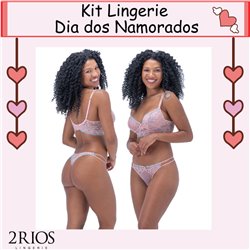 Dia dos Namorados Lingerie Kit 2R-82388 Rosa