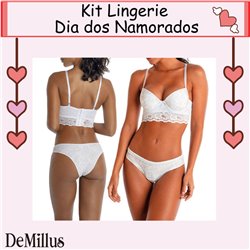 Dia dos Namorados Lingerie Kit DE-67165 Branco 