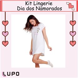Dia dos Namorados Lingerie Kit LP-24424 Camisola Palha 