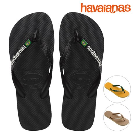 Havaianas Brasil Logo Black/Black