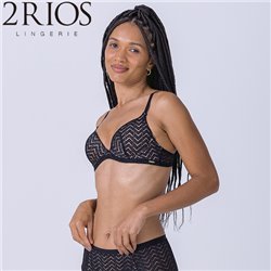 2Rios 82456 Sutia Com Bojo Preto 