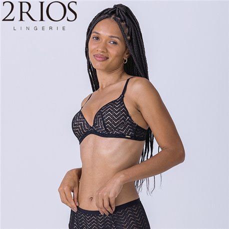 2Rios 82456 Sutia Com Bojo Preto 