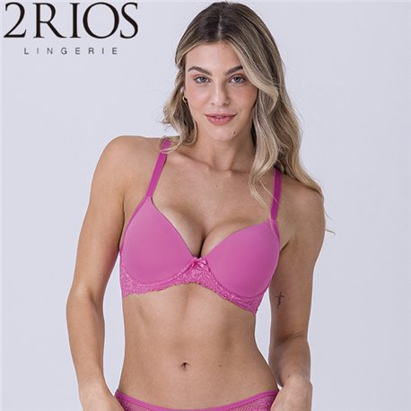 2Rios 82127 Sutia Com Bojo Pink