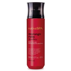 O Boticário Nativa Spa MORANGO RUBY Body Splash 200ml