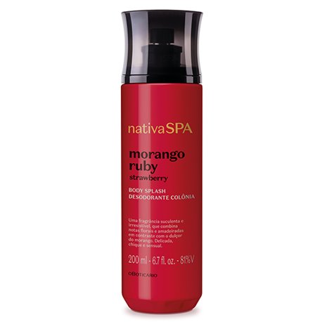 O Boticario Nativa Spa MORANGO RUBY Body Splash 200ml