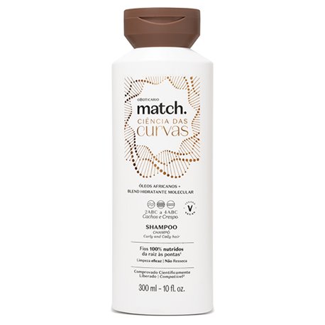 O Boticario Match CIENCIAS das CURVAS Shampoo 300ml