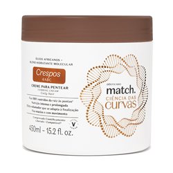 O Boticário Match CIENCIAS das CURVAS Creme para pentear CRESPOS 450ml