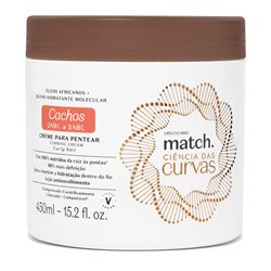 O Boticario Match CIENCIA das CURVAS Creme para pentear CACHOS 450ml