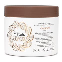 O Boticário Match CIENCIA das CURVAS Mascara Capilar CRESPOS 350g