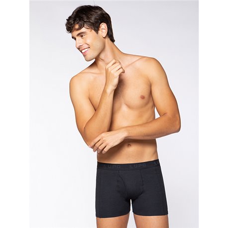 Lupo-660-002 Cueca Boxer Preto 