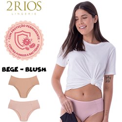 2Rios K5919 Kit 2 Calcinhas Bege/Blush*