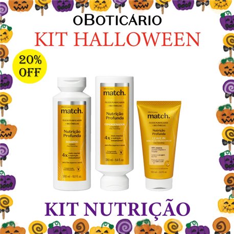 O Boticário Halloween 2024 Kit NUTRIÇÃO