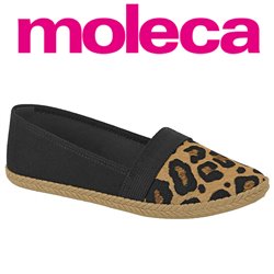 Moleca 5287.203-27752 Sapatilha Preta