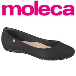 Moleca 5800.100-7800 Sapatilha Preta