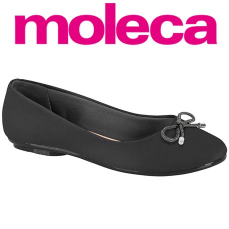 Moleca 5094.1601-7800 Sapatilha Preta