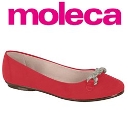 Moleca 5094.1602-5881 Sapatilha Vermelha