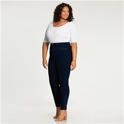 Lunender-47628 Calca Skinny Plus Size Chapa Barriga