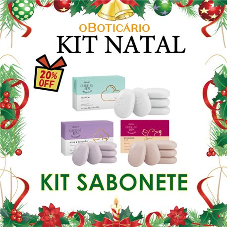 O Boticario Natal 2024 Kit SABONETE