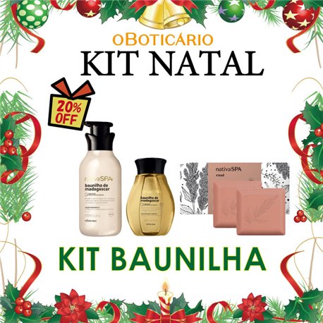 O Boticario Natal 2024 Kit BAUNILHA