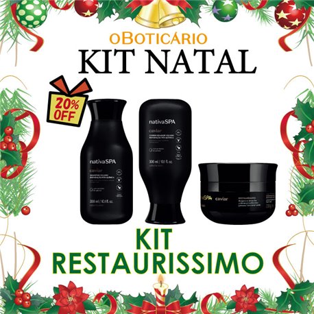 O Boticario Natal 2024 Kit RESTAURISSIMO