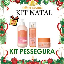 O Boticario Natal 2024 Kit PESSEGURA