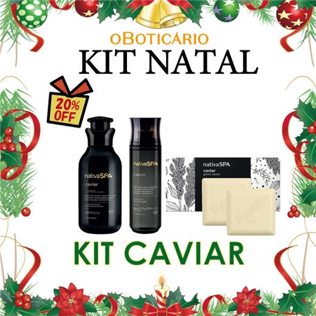 O Boticario Natal 2024 Kit CAVIAR