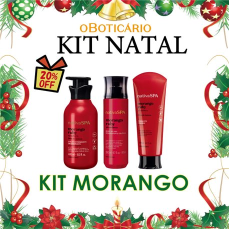 O Boticario Natal 2024 Kit MORANGO