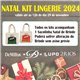 Natal Kit Lingerie DeMillus 61347+51347 Carmim