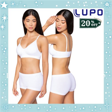 Natal Kit Lingerie Lupo 41901+40905 Branco