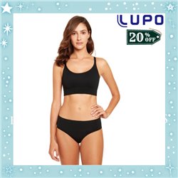 Natal Kit Lingerie Lupo 41018+40018 Preto