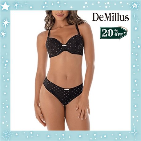 Natal Kit Lingerie DeMillus 67379+53379 Preto