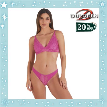 Natal Kit Lingerie Duloren 231246+238248 Orquidea