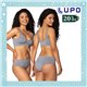 Natal Kit Lingerie Lupo 41361+40361 Grafite