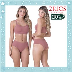 Natal Kit Lingerie 2Rios 82461+11919 Rose