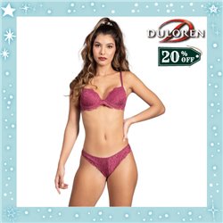 Natal Kit Lingerie Duloren 831232+838232 Grenat