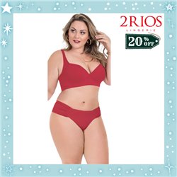 Natal Kit Lingerie 2Rios 81658+21532 Vermelho