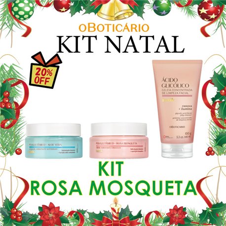 O Boticario Natal 2024 Kit ROSA MOSQUETA