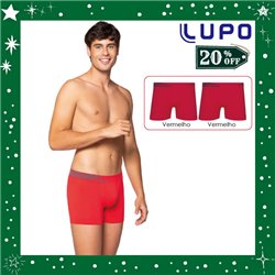 Natal Lupo 436-002 Kit 2 Cuecas Boxer + Brinde 