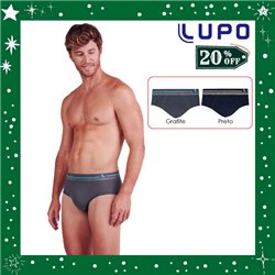 Natal Lupo 732-002 Kit 2 Cuecas Slip + Brinde