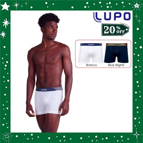 Natal Lupo 766-008 Kit 2 Cuecas Boxer + Brinde